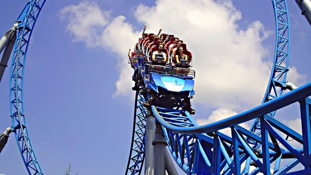 blue fire Megacoaster