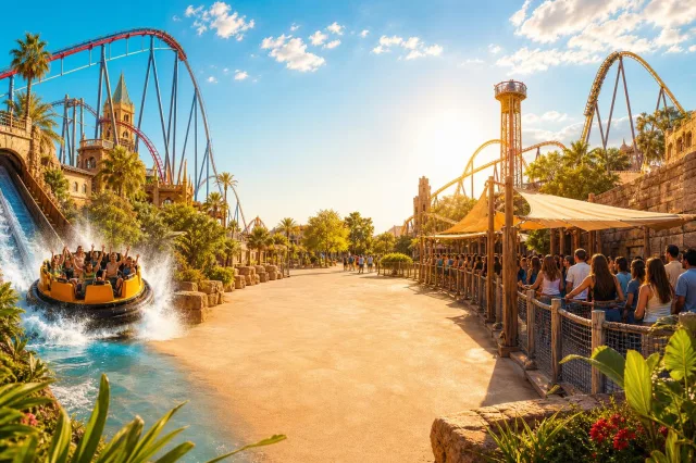 Tiempos de espera PortAventura y Warner: agua al poder